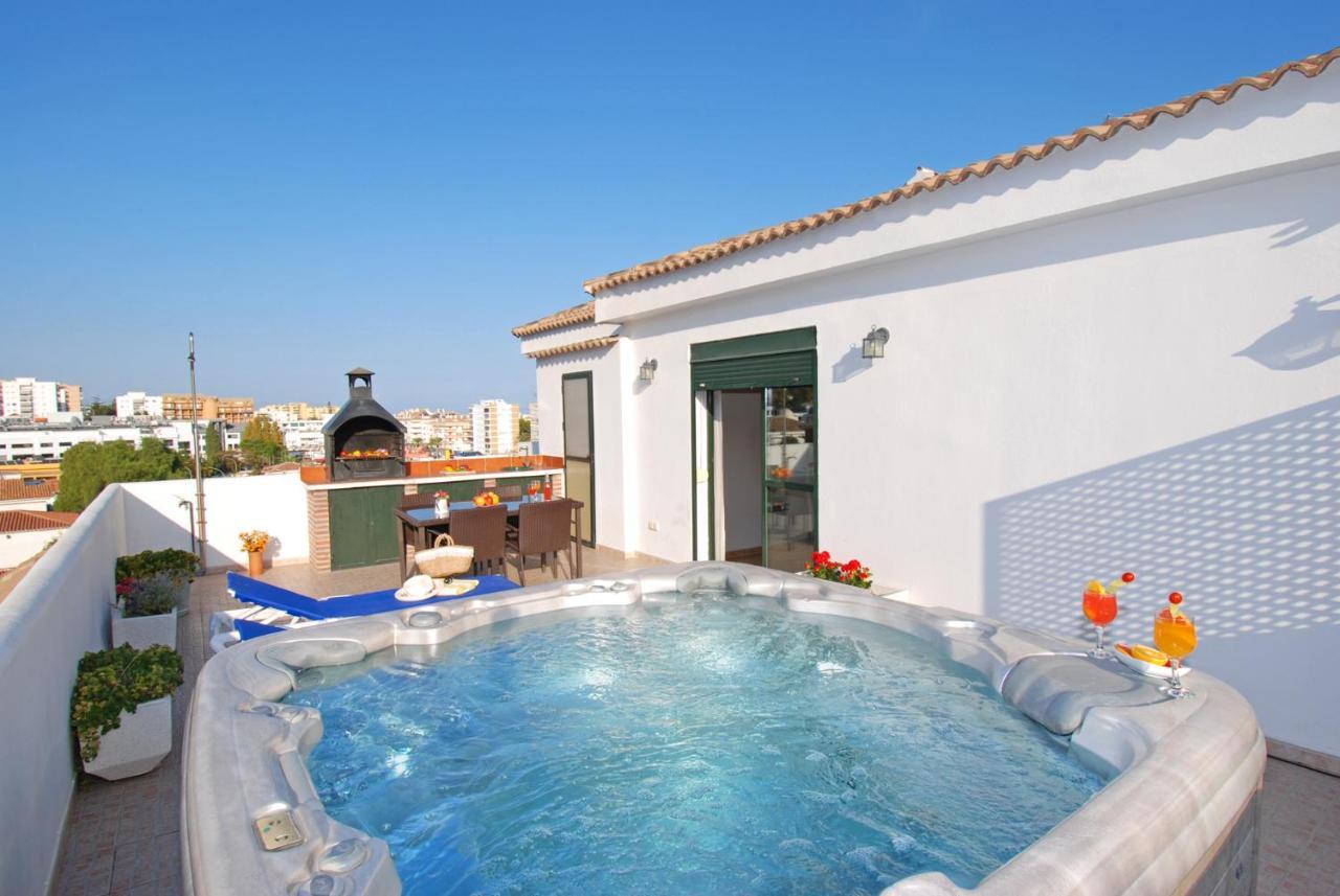 Appartement Isla De Benalmadena 1, Jacuzzi, 80M From The Sea, Ac, Bbq, Private Parking, Big Terrace Extérieur photo