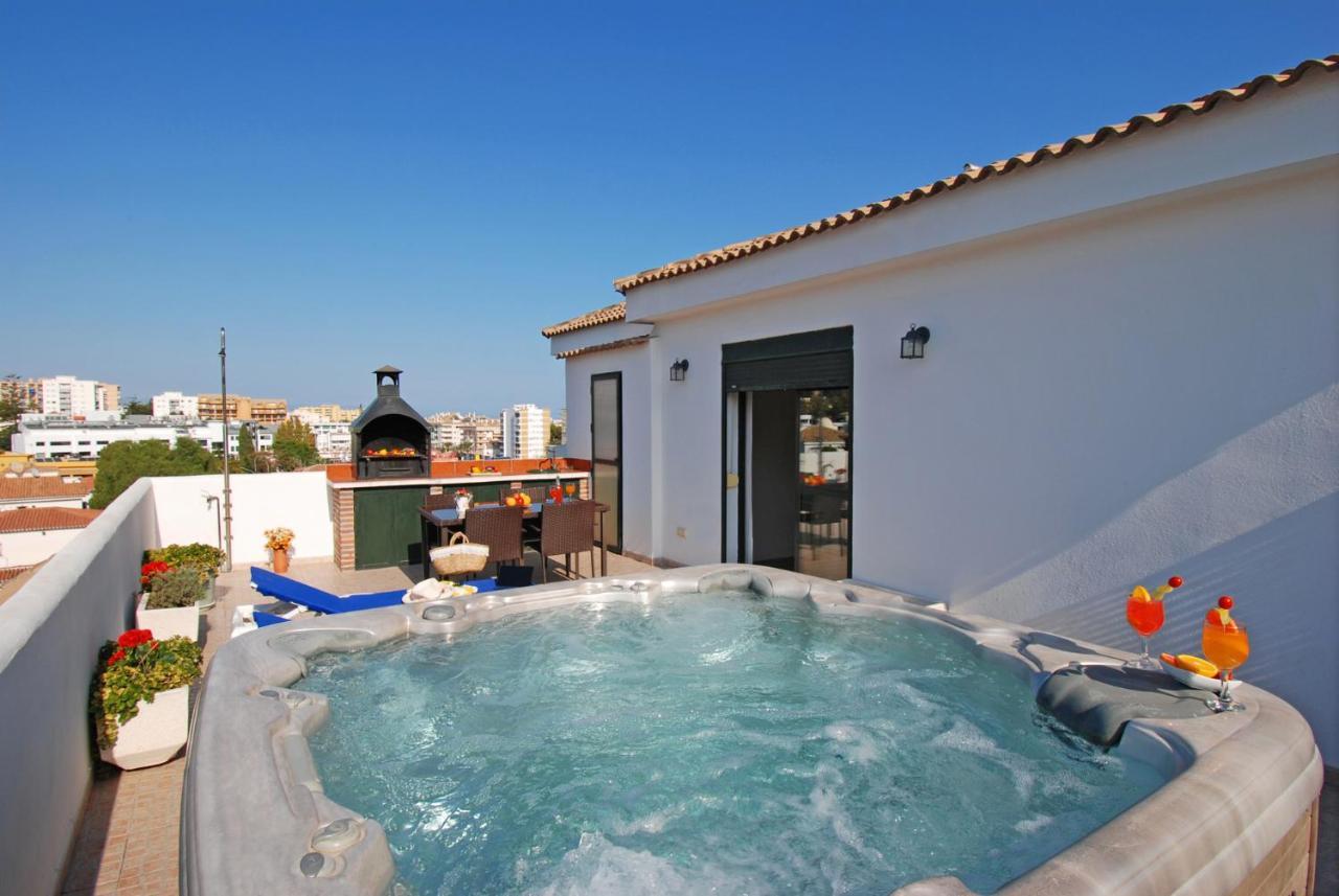 Appartement Isla De Benalmadena 1, Jacuzzi, 80M From The Sea, Ac, Bbq, Private Parking, Big Terrace Extérieur photo